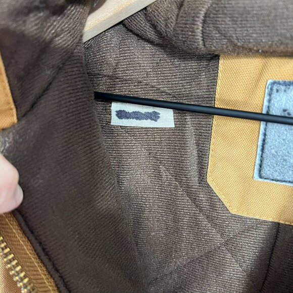 Berne Heritage Duck Hooded Active Work Jacket Tan Brown Men’s Large - Picture 10 of 16